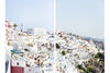 Fill your wall with beautiful Fira Town, Santorini. Cascading white washed houses overlooking the beautiful ocean, the perfect view to wake up to.