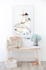 Annawithlove Shop, Home Decor, Print, Santorini, Photography print of beautiful Santorini Greece. 'Omorfia' is used in Greek meaning beauty.
